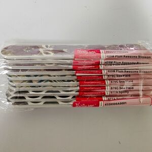 Thirty-One Plum and Sea Plaid Manicure Nail File Lot Of 10